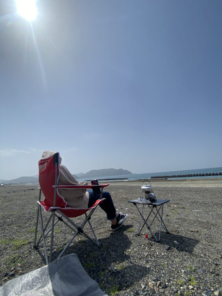 デイキャンプでくつろぐ