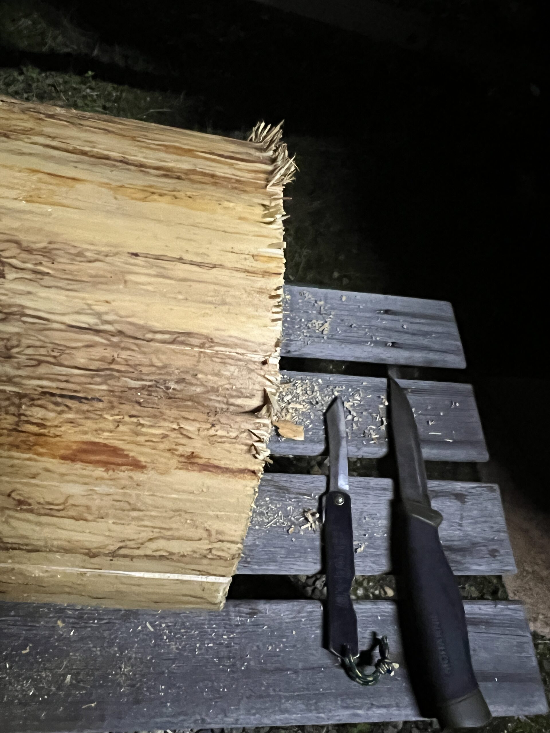 手作り薪割り台