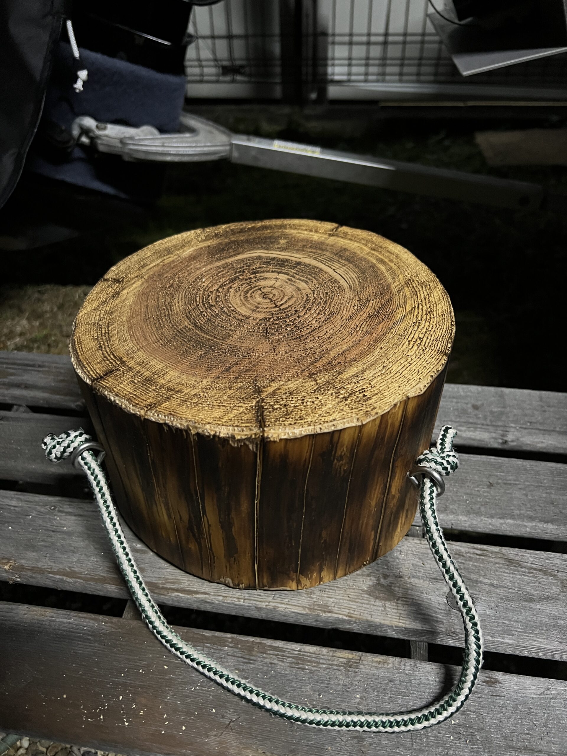 手作り薪割り台