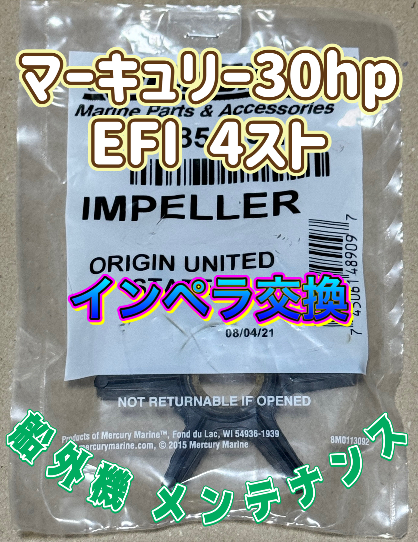 船外機メンテナンス