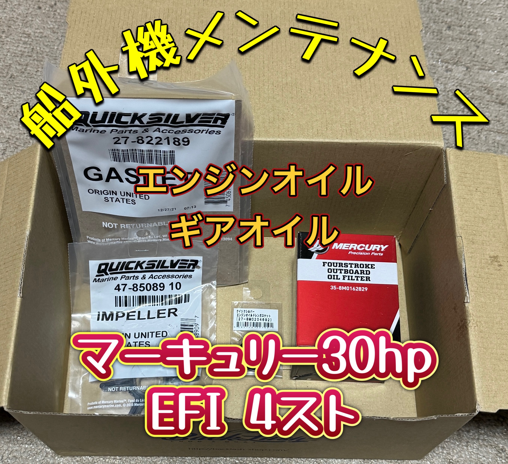 船外機メンテナンス