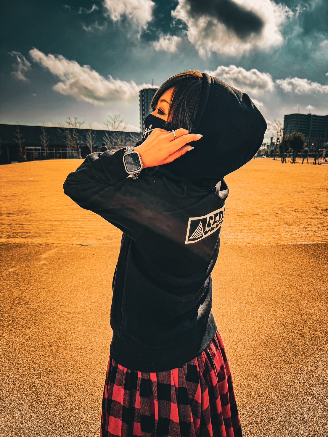 SEDZパーカーブラック